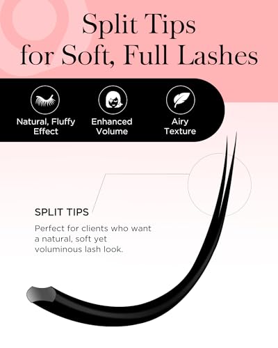 Ellipse Flat Eyelash Extensions 0.15mm C Curl 7-15mm
