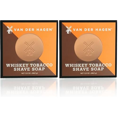 Whiskey Tobacco Shave Soap (Pack of 2)