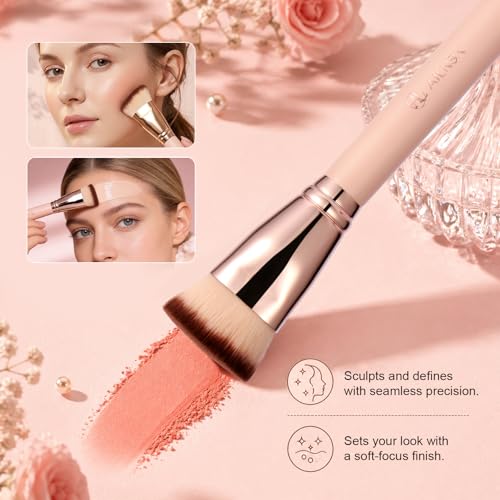 Flat Top Foundation Brush for Liquid, Cream & Powder