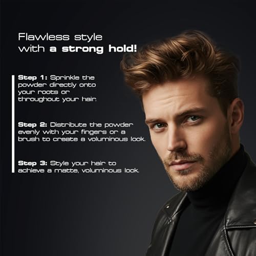 Redone Hair Styling Powder Wax 20gr | Strong Hold | Matte Finish | Volumizing & Texturizing Styling Dust | Adds Instant Volume & Thickness | Natural Look | For Men & Women | Barber Formula