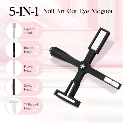 MIZHSE 9D Cat Eye Gel Nail Polish Nail Magnet Tool