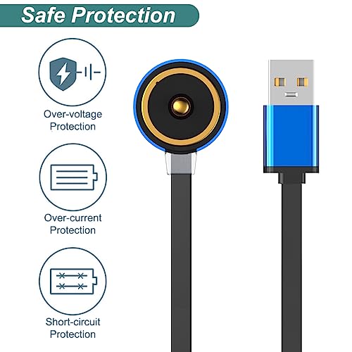 Kissmart MCC 1A Charger for Olight ArkPro, Arkfeld Ultra/Pro/UV, Baldr Pro R, Obulb Pro, Perun 2 Mini, Valkyrie PL-Pro, Baton S1R II, Baton3 | Replacement USB Charging Cable for Flashlights (1m/3.3ft)
