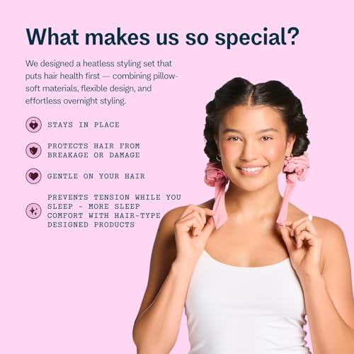 Gimme Beauty Chill Curl Heatless Curling Set for Fine Hair - 4 Pieces