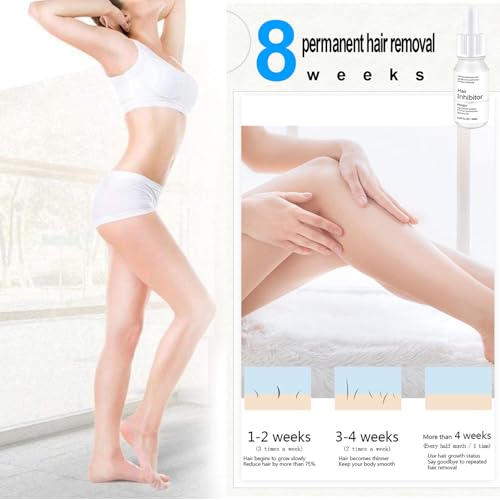 Mild Hair Growth Inhibitor for Face, Get Rid of Chin Hair, Hair Removal Serum for Arm, Legs, All Body, Unscented, Lotion, Natural Plant Extract, Unisex, 10ml / 0.34 Fl Oz