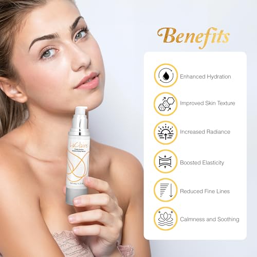 Triple-Action Daily Moisturizing Serum ? 70% Organic, Paraben-Free Hyaluronic Acid + Aloe Vera + Green Tea ? Hydrates, Soothes & Protects ? 50 mL
