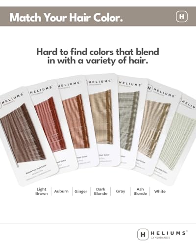 Heliums Light Ash Blonde Bobby Pins - 2 Inch Wavy, 48 Count