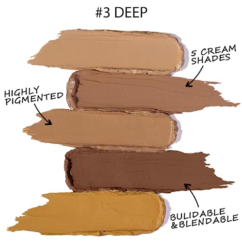 5-In-1 Correcting Concealer Palette | Waterproof Contour Kit
