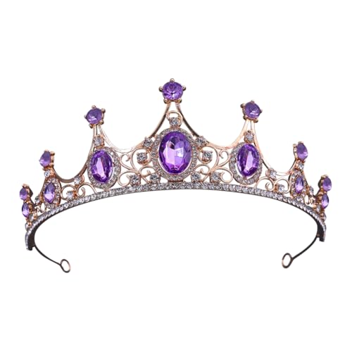Rhinestone Crystal Tiara Headband Elegant Princess Crown Headdress