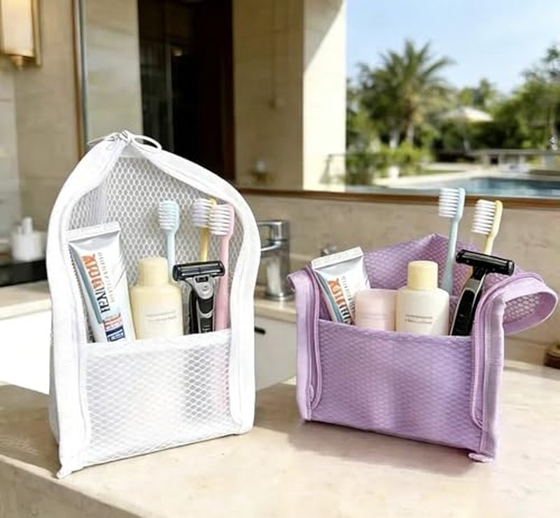 Portable Standing Toiletry Bag - Waterproof Travel Organizer for Men & Women