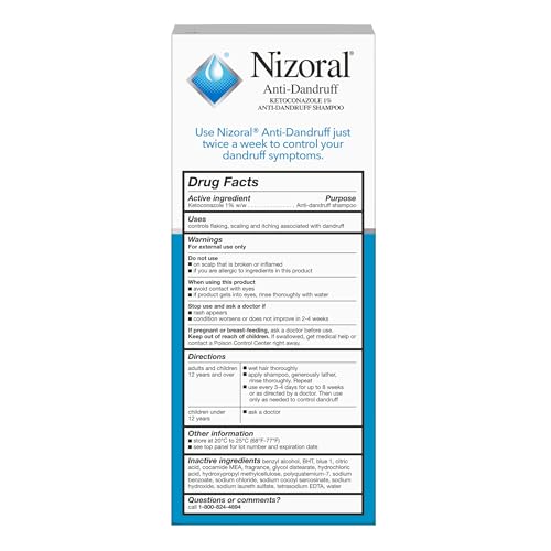 Nizoral Anti-Dandruff Shampoo with 1% Ketoconazole, Fresh Scent, 21 Fl Oz (Pack of 3)