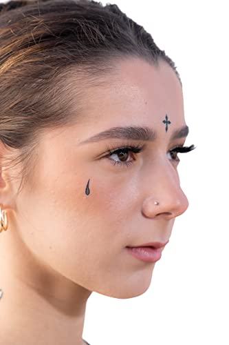 Temporary Tattoos 10-Piece Set | Hip Hop Water Transfer Face Tattoos