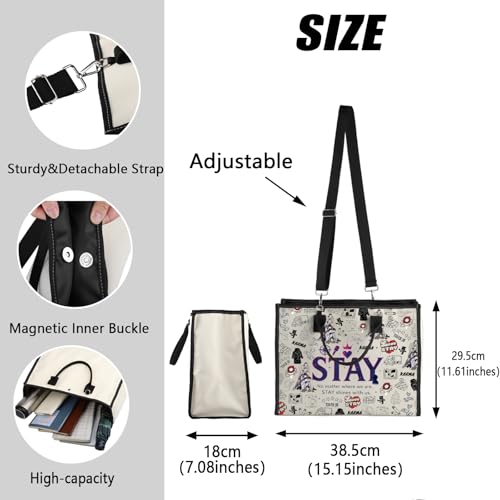 Korean Idol Fandom Canvas Tote Bag