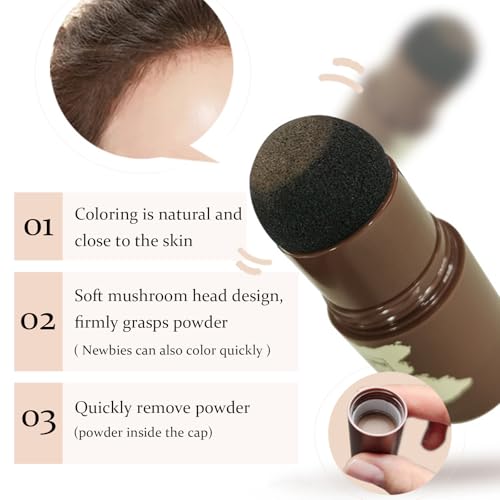 Eyebrow Stamp & Powder Kit with 10 Stencils - Dark Brown