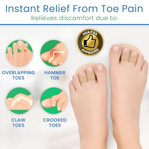 VIVEsole Budin Toe Straightener Pair - Hammer Toe Corrector for Pain Relief