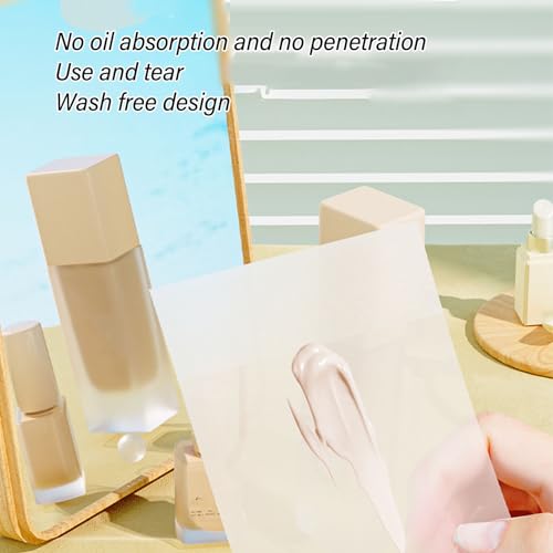Disposable Makeup Mixing Palette Paper, 200 Sheets with Mixing Sticks