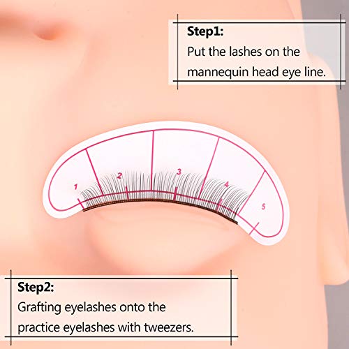 20 Pairs Practice Eyelashes for Lash Extensions Training