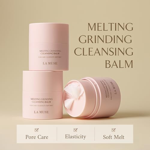 LA MUSE Melting Cleansing Balm – Hydrating Makeup Remover & Pore Cleanser, 6.76 fl oz