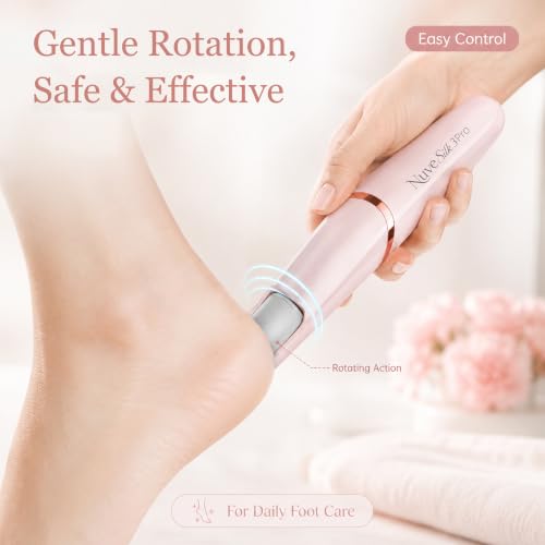 Electric Callus Remover for Feet - Nuve Silk 3 Pro 2-Speed Foot File