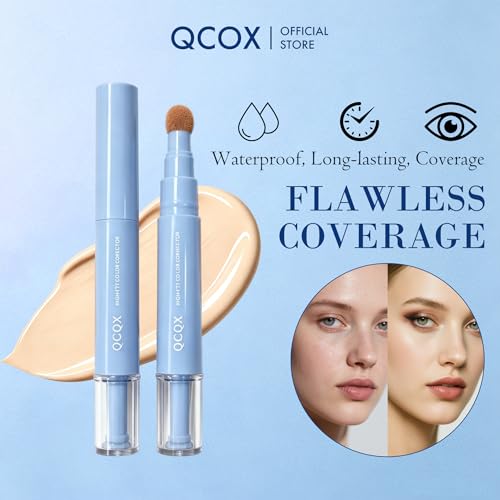 Dual-Effect Concealer Pen & Foundation - 24HR Long-Lasting Coverage