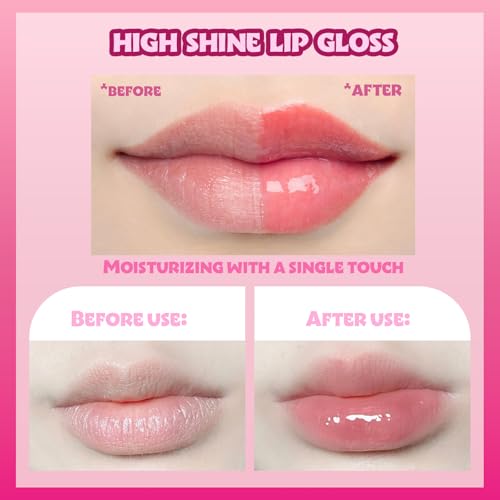 Barbie 12-Piece Plant-Based Lip Gloss Set for Girls