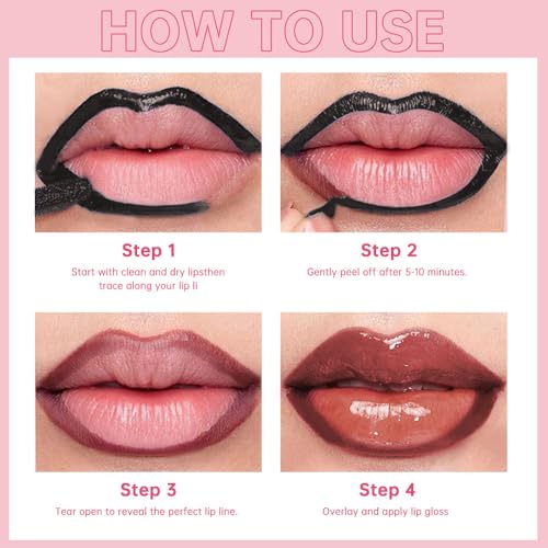 Peel-Off Lip Liner & Gloss Duo – Mocha Brown Waterproof Lip Tint