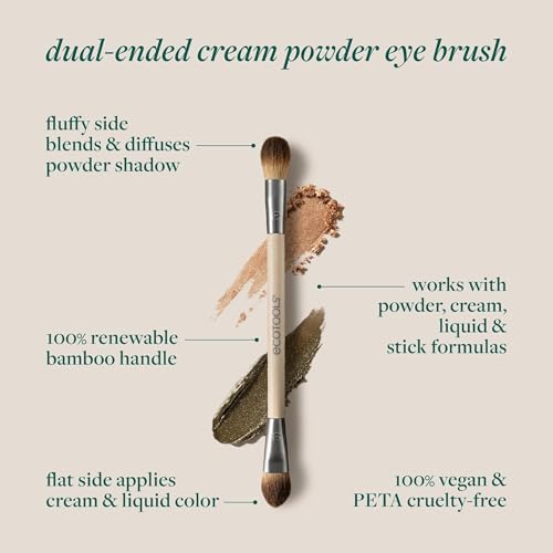 Real Techniques Skin Tint Base Brush, Liquid Foundation Makeup Brush for Skin Tint & Tinted Moisturizer, Streak-Free Blending, UltraPlush Bristles, Cruelty-Free, 1 Count