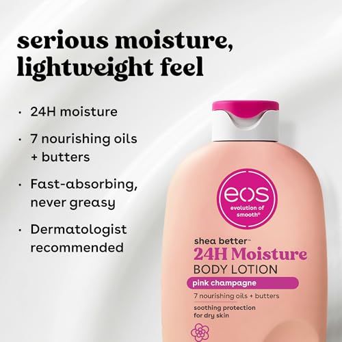 Eos Pink Champagne Body Wash, Lotion & Mist Bundle - Hydrating Skincare Set