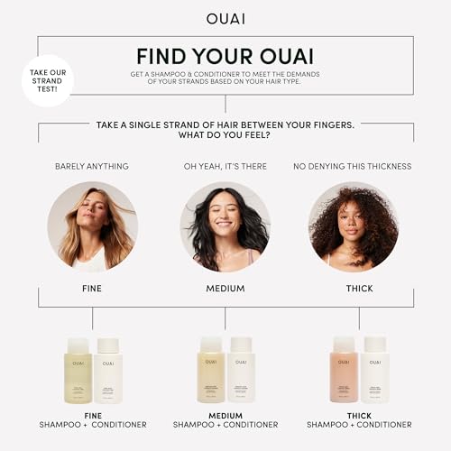OUAI Fine to Medium Hair Treatment Masque - Mask for Hair Repair, Hydration and Shine - With Shea Butter, Keratin and Panthenol - Paraben, Phthalate and Sulfate Free (3.4 Oz)