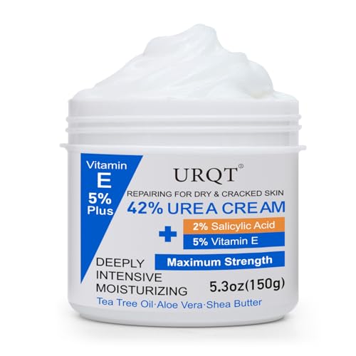 URQT 42% Urea Cream for Dry & Cracked Skin - Foot & Hand Moisturizer