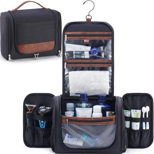 Ralnitote Large Hanging Toiletry Bag for Men with Hook