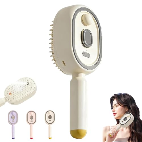 2026 Electric Steam Brush with Water Spray for All Hair Types