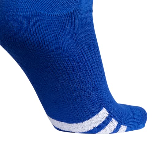 adidas Rivalry Soccer Socks Cushioned Over The Calf (OTC) (2-Pair), Royal Blue/White, X-Small