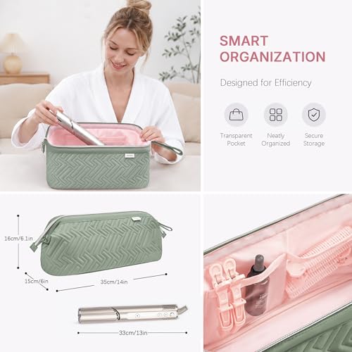 Leudes Travel Bag for Shark Flexstyle & Dyson Air Wrap - Waterproof Organizer