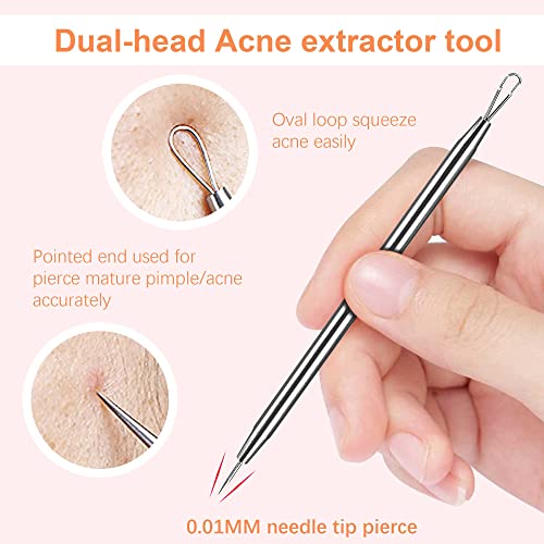 Blackhead Remover Tweezers Kit - 3-Piece Acne Extractor Tool Set