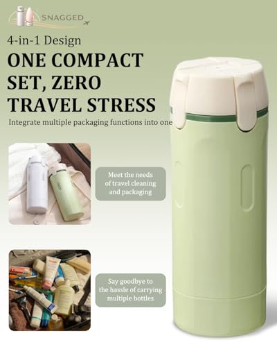 Travel Size 4-in-1 Pump Dispenser Bottles 30ml Leak-Proof