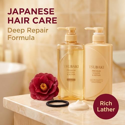 TSUBAKI Volume & Repair Shampoo & Conditioner Set 450ml