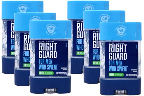 Antiperspirant & Deodorant Clear Gel, Fresh Scent - 3 oz, Pack of 6