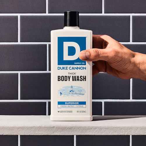 Duke Cannon Thick Body Wash - Superior, Men¡¯s Premium Body Wash, Deep Clean, Refreshing Scent, Large 18oz Bottle, Sulfate-Free, Moisturizing Formula (3 Pack)