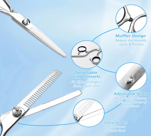 Hair Cutting Scissors & Thinning Shears Kit - Salon Professional
