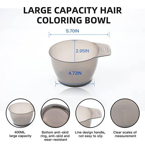 42-Piece Hair Dye Coloring Kit with Accessories for DIY Salon Use