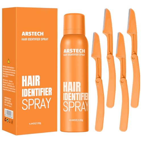 Hair Identifier Spray for Face Dermaplaning — Orange, 1 Pack by Arstech