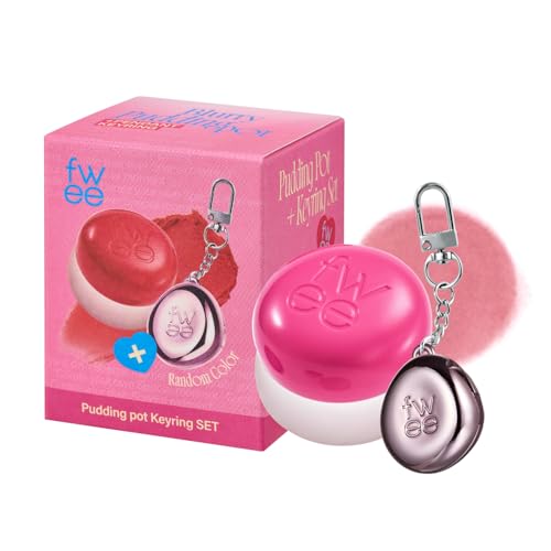 fwee Blurry Pudding Pot + Keychain SET | Airbrushed Blush & Lip, Buildable Pigment, Long-lasting, Lightweight, Easy to Blend, Natural Soft Matte Finish Makeup ? Baby (Soft Pink) | 0.17 oz