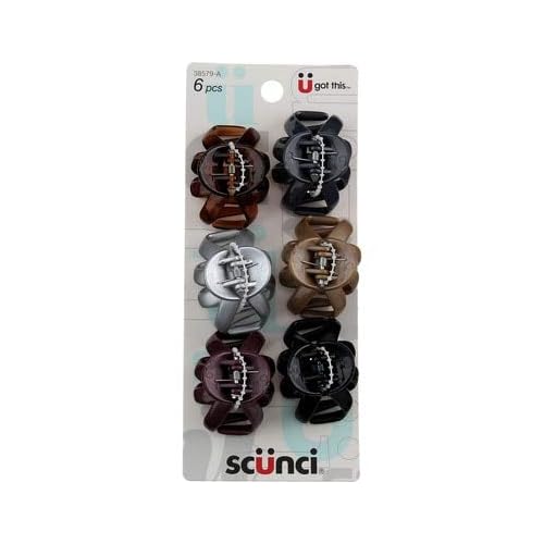 Scunci Beauty Octopus Jaw Size 6pk Scunci Efforless Beauty 4cm Octopus Jawclips, 6 Pack