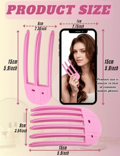 Hair Volume Clip Set 2-Piece Root Lift Comb for Curly Hair