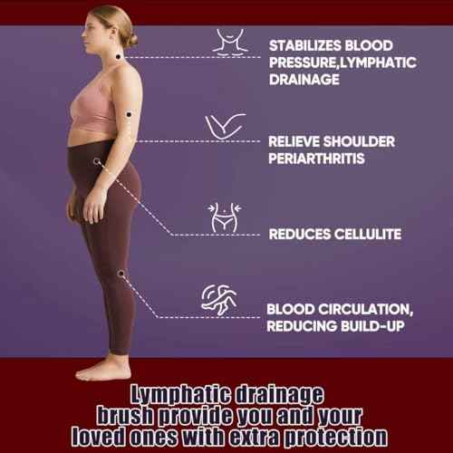 Relieve Skin Inflammation - Silicone Body Scrubber with Anti Zinc Infused-Stiff and Soft Bristles Exfoliating Body Shower Scrubber for Body,Lymphatic Drainage,Blood Circulation- Pink