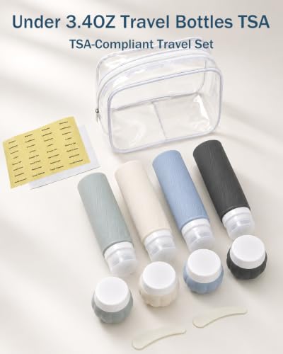 Redfly 13-Piece TSA Travel Bottles Set, Leak Proof & BPA-Free