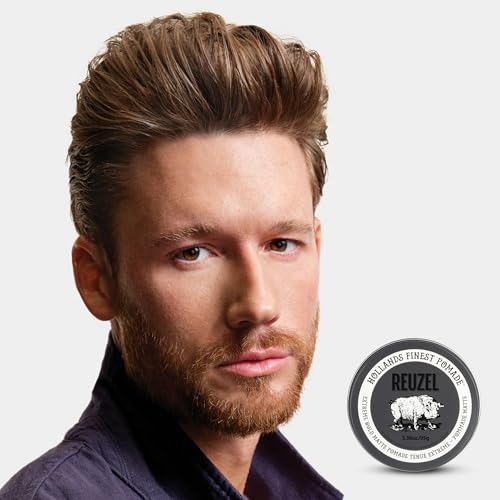 REUZEL Extreme Hold Matte Pomade, Strongest All Day Hold, Water Soluble Styling, Matte Finish & Flake Free, Easy To Wash Out, For All Hair Types