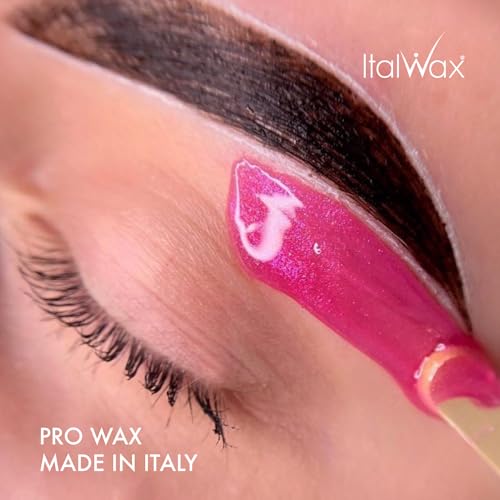 Italwax Cherry Pink Glowax - 400g / 14.10 oz - Hard wax beads for hair removal - Synthetic formulation ideal for sensitive skins - Recommended for delicate areas