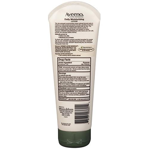 Aveeno Daily Moisturizing Lotion, 8-Ounce Tube (Pack of 3)