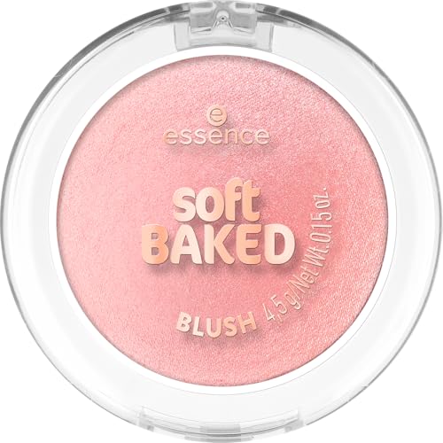 Essence Soft Baked Blush - Soft Bloom Shimmer Powder, 10g
